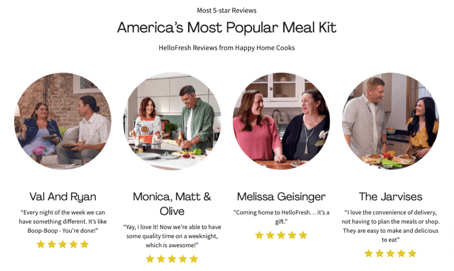 Customer reviews and testimonials