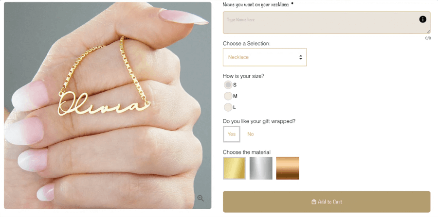 Text field customization options