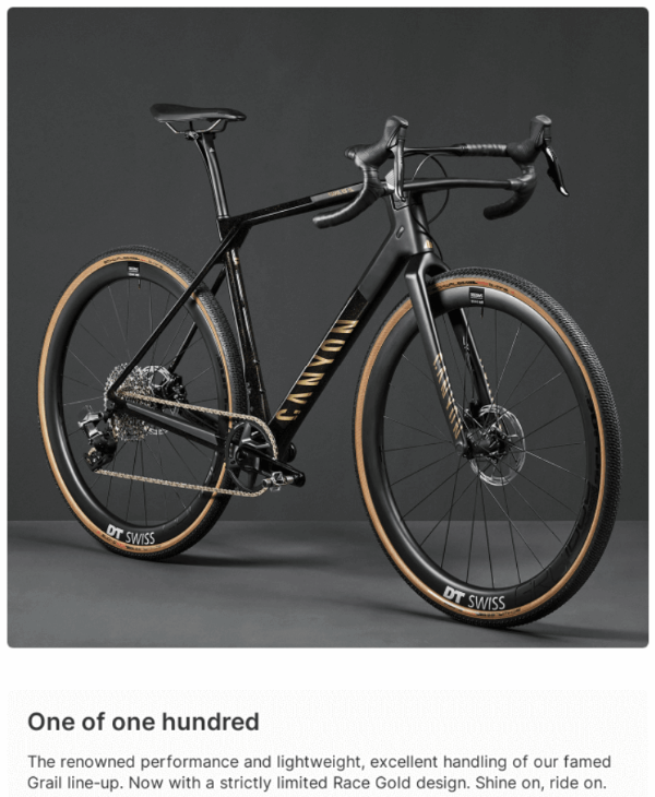 Canyon promotion of a limited edition color.