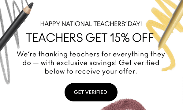 Teacher customer discount