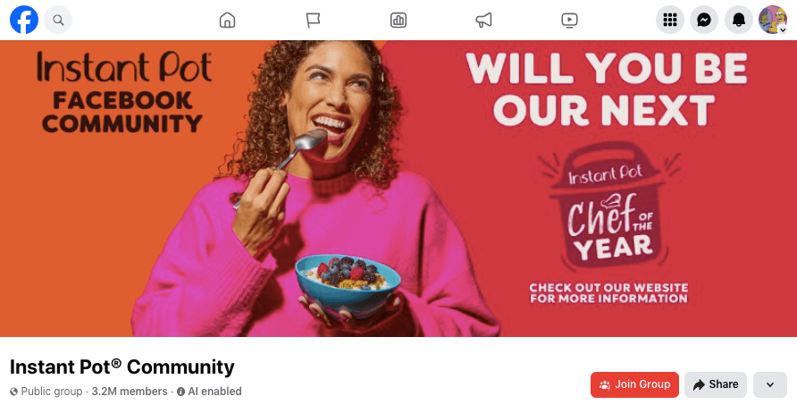 Instant Pot Facebook Group