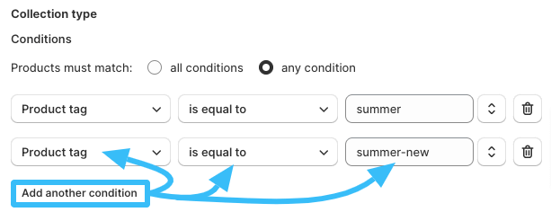Add another condition