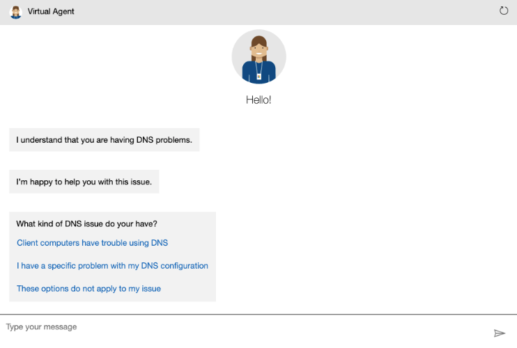 Microsoft virtual agent