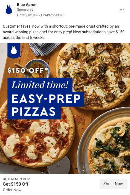 Blue Apron social ad