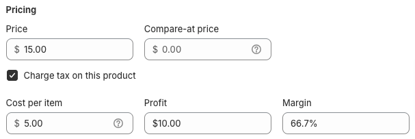 Coming soon product pricing