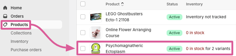 Update out-of-stock product title