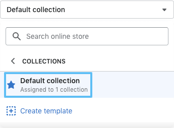 Shopify Customizer collection page.