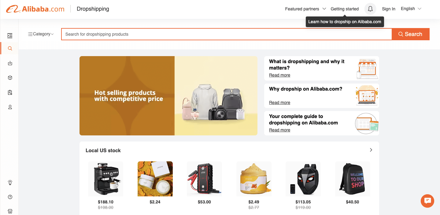 Dropshipping on alibaba
