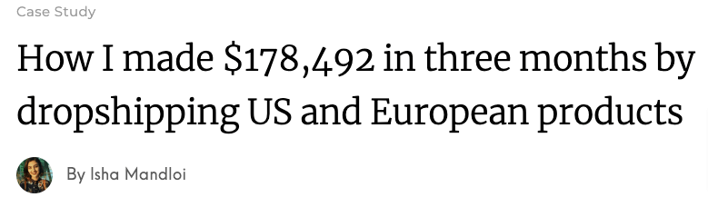 How much do dropshippers make