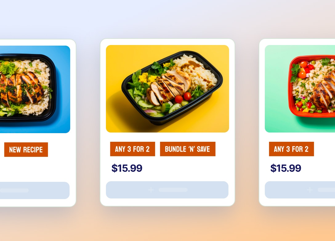 Bundle and multi-buy promotional badges on food and beverage products