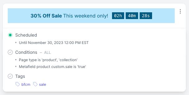 Flair banner details